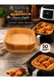 Air fryer baking paper 50 pieces square model air fryer baking paper