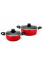 Basix 2 pcs Casserole W/Lid 24 Cm +26 Cm - 2