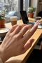 Gold Color Tailed Double Row Stone Model Women's Ring - - 2