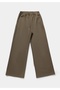 Regular Fit Mid Waist Plain Women's Green Sweatpants - 6