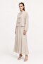 Bow Detailed Flowing Skirt Hijab Set - 2