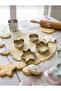 12-Piece Stainless Steel Cookie Cutter Set |   Heart Star Flower Fruit Shaped Dough Cutter - 4