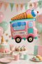 Foil Balloon Ice Cream Cart Macaron 70X58 cm Birthday Party Ornament Decorative Large Balloon - 5