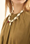 Drawstring Linen Dress Khaki - 4