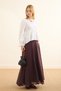 Beli Gathered Muslin Blouse White - 4