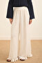 Mobile Piecey Ruffled Trousers Ecru - 2
