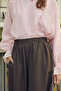 Drawstring Wide Leg Pants Brown - 3