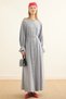 Birit Closed Waist Tie Dress Gray - 2