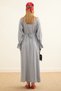 Birit Closed Waist Tie Dress Gray - 5