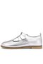 Rakerplus 100% Leather Silver Buckle Girls' T-Bar Babet Shoes - 2