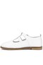 Rakerplus 100% Leather White Buckle Girls' T-Bar Ballerina Shoes - 2