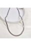 Xuping 5 mm Thick Flat Chain Necklace 50 cm Gold - White