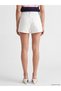Lcw Jeans White High Waist Women's Jean Shorts - 4