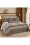 Nefren Premium Quality Velvet Compressed Bedding Set - 6 Pieces Quilted Rose Pattern with Elastic Sheet - 7