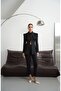 Pointed Long Collar Jacket and Pants Design Set - 2