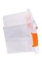 Plastic Storage Box Clear/Orange 20x15x11cm - 2
