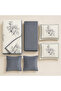 Nefren Premium Quality Velvet Compressed Bedding Set - 6 Pieces Quilted Rose Pattern with Elastic Sheet - 3