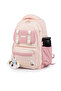 Premium Imported Waterproof Fabric Multi-Compartment School, Sports, Travel, Laptop Backpack Powder Rose 15F - 6