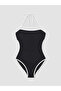 Nevavm Strapless Neck Tie Detailed Women's Swimsuit with a Difference
