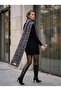 Women's Gray Leopard Patterned Soft Textured Winter Scarf-Shawl Sal1324 - 3