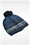 Children's Pompom Beret with Fleece Inside and Miflon (Age 5-9)