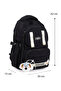Premium Imported Waterproof Fabric Multi-Compartment School, Sports, Travel, Laptop Backpack Black 15F - 3