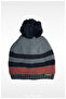 Children's Pompom Beret with Fleece Inside and Miflon (Age 5-9) - 3
