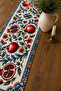 Pomegranate Patterned Decorative Table Runner - 40X140 cm - - 2