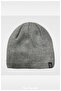 Comfortable and Warm, Plain and Patterned Non-Folded Cutout Beanie (Light Gray) (for Women and Men)