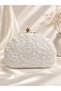 Oyster White Evening Dress Bag /Evening Dress Bag/Wide Model Evening Dress Bag Stylish Hand Bag Wedding Engagement Evening Dress Bag - 2
