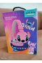 Kids Bluetooth Wireless Headphones with Mic, Cartoon Stitch Design, Foldable Over-Ear Headphones, Soft Cushions, HiFi Stereo Sound, Anime 3D Ears, AH-806 Blue, Perfect Gift for Kids Pink - 4