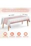Milfox Decorative Disposable Table Cover Plastic Tablecloth Waterproof Oil-Proof Stain-Proof Rectangular Plastic Table Cloth - 2