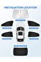 Canvcool Car Windshield Sunshade Cover, 6-Layer Thickened Sunscreen Foldable Sun Shade - 5