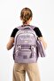 Ventis Unisex Set of 2 School Bags High School Middle School Backpack with Pen Holder 43*30 cm Multi-Pocket Vnt1-E - 2