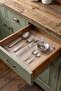 2-Piece Modular Spoon Holder Set - Kitchen Organizer Drawer Organizer Crystal Raw Material - 3