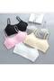 Women's Colorful 5-Piece Sports Bra with String Straps and Padded Half Tank Top - 2