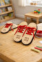 Wooden Shoe Lacing Learning Set - Montessori Nursery Educational Skill Toy with 2 Spare Laces as a Gift, Child Development Set - 4