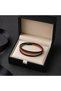 Braceon Ember – Black & Orange Multi-Layered Men's Leather Bracelet - 3