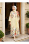Women's Floral Buttoned Pocketed Hijab Shirt Dress - 3
