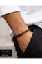 Armilla Heritage Braided Leather Men's Bracelet – Brown, with Special Gift Box