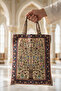 Double-Sided Velvet Prayer Rug with Bag – 2 Different Patterns, Silky Shiny Appearance - 3