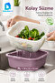 Elite Square Strainer and Basin Set 7 L Bpa Free - 3