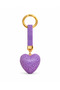 Heart and Stone Luxury Bag Charm – Purple Crystal Bag Charm - 2