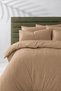 Double Striped Satin Bed Sheet Elastic Duvet Cover Set Hotel Type Soft & Shiny Boxed