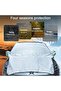 Car Windshield Cover, Front Window Sunshade, Winter Ice Snow Dust Protector and - 5
