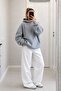 Wing Back Detail Lace Sweatshirt - 5