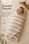 Washed 100% Cotton Muslin Baby Blanket Multi-Purpose Cover 120X120 cm - 4
