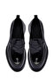 Men's Black Thick Soled Leather Loafer Wm730006Da - 4