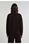 Regular Fit Zippered Plain Women's Purple Sweatshirt - 2