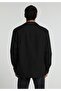 Regular Fit Zippered Lined Men's Black Jacket - 2